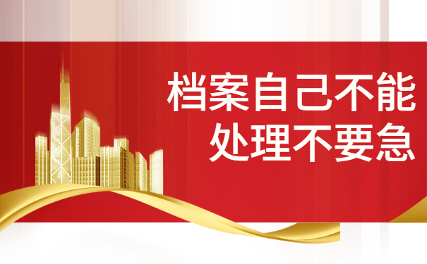 档案自己不能处理不要急