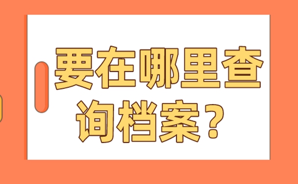 档案的具体查询步骤：