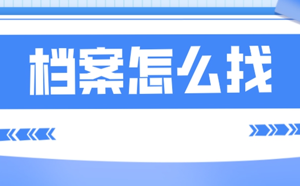 要在哪里查询档案？