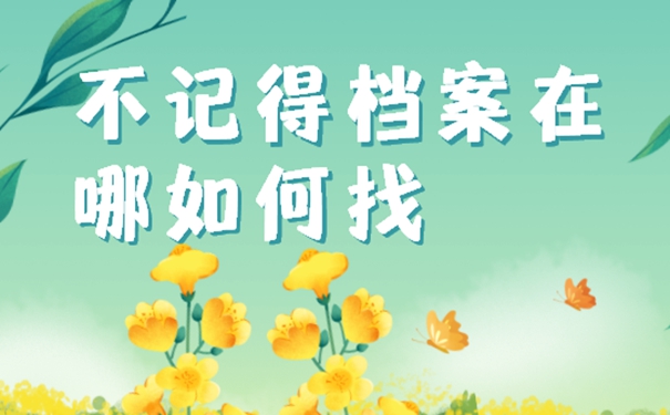 想要知道档案存在哪里怎么查询？