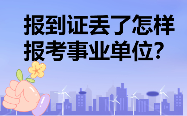 报到证丢了怎样报考事业单位？千万不能错过解决办法！