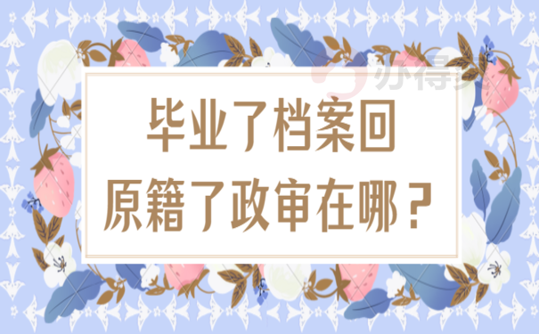 毕业了档案回原籍了政审在哪？赶紧看过来，别因档案二战上岸失败！