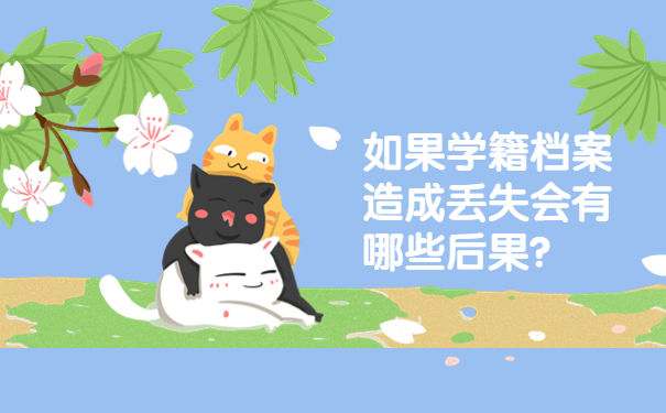 如果学籍档案造成丢失会有哪些后果？