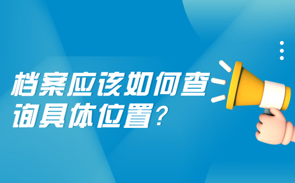 档案应该如何查询具体位置？