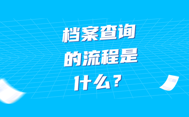 档案查询的流程是什么？
