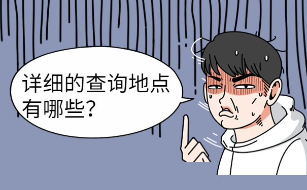 详细的查询地点有哪些？
