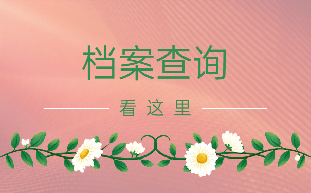 档案查询看这里