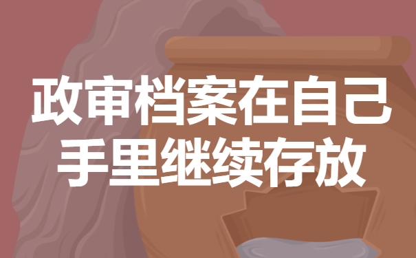 政审档案在自己手里有哪些弊端？应该怎么解决问题？