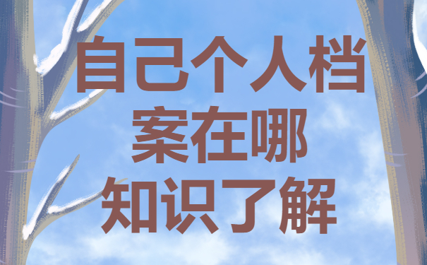 怎么查询自己个人档案在哪？档案一般都有哪些去向？