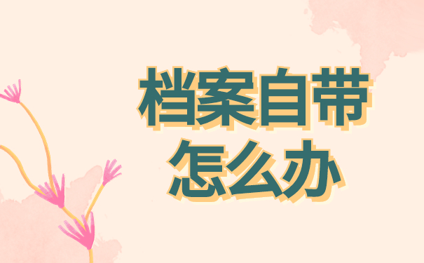 档案自带怎么办