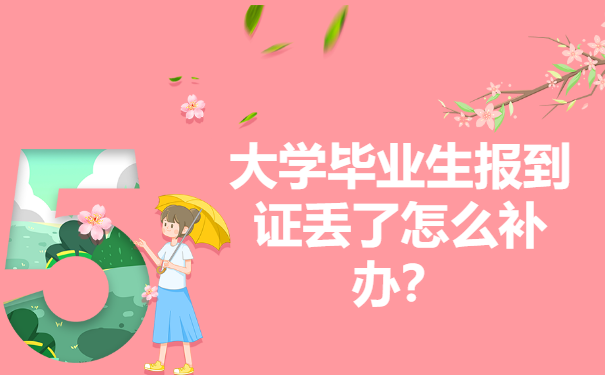 大学毕业生报到证丢了怎么补办？