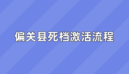 偏关县死档激活流程