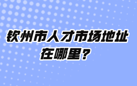 钦州市人才市场地址在哪里,接收外地人存档吗?